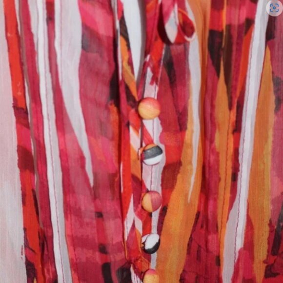 Liz Claiborne Printed Top Size 2X - Picture 5 of 7